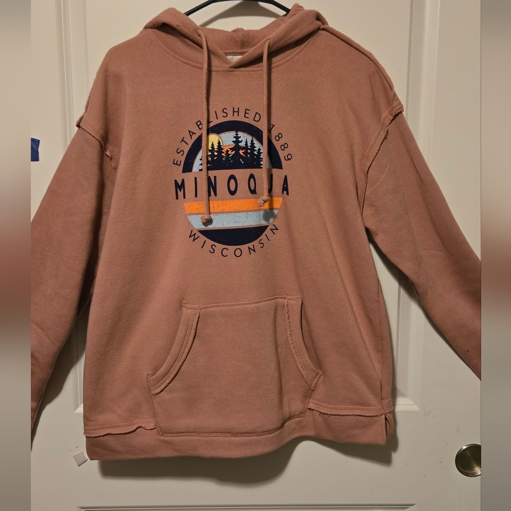 Lone Rock Coral Sweatshirt Hoodie Casual